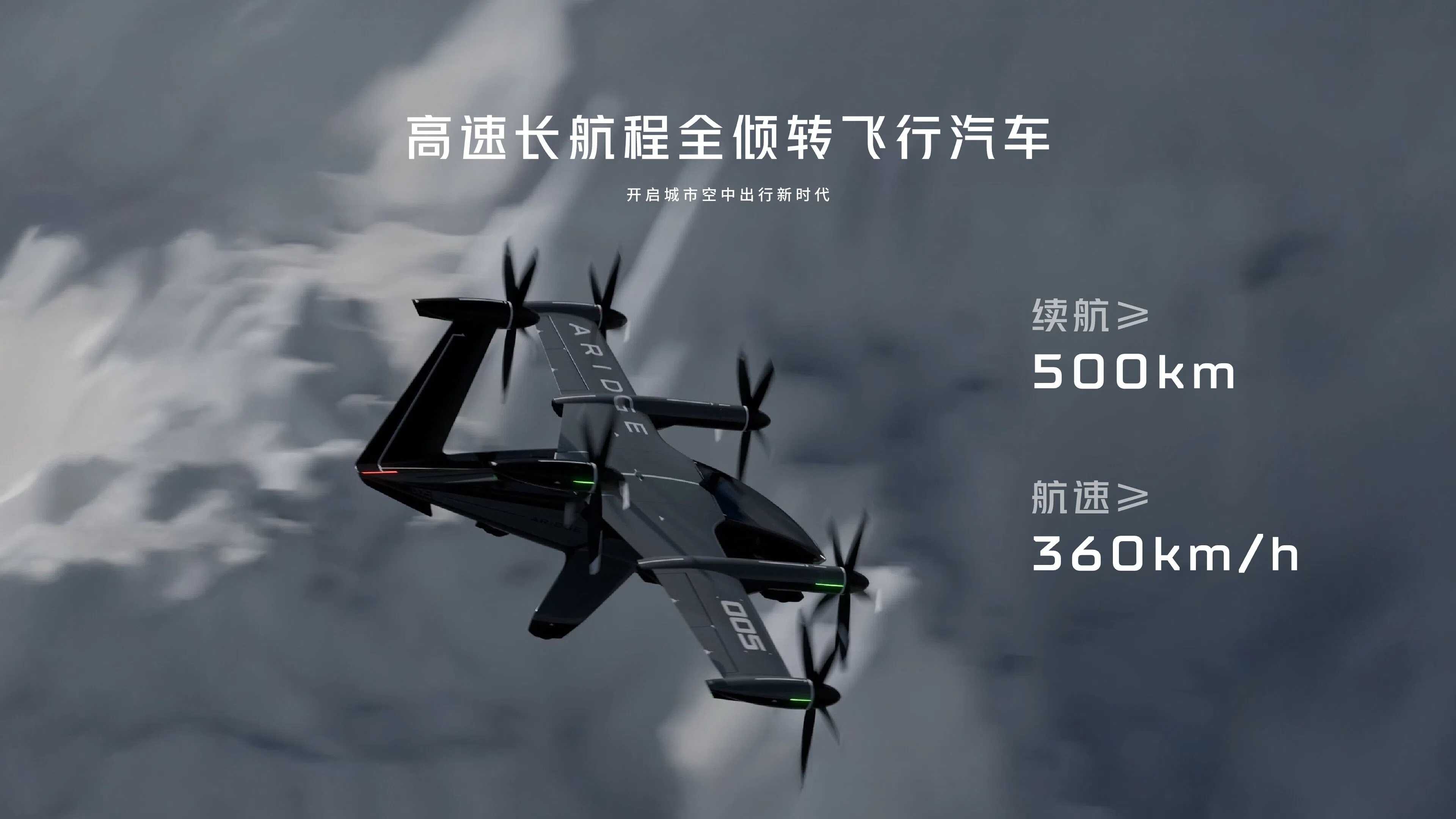 小鹏汇天A868 高速长航程全倾转飞行汽车配置参数价格量产时间